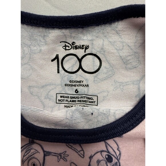 Disney  Girl’s Character 100 2-Piece Pajama Set Size 6 Soft & Cuddly - Picture 3 of 6